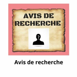 Avis de recherche