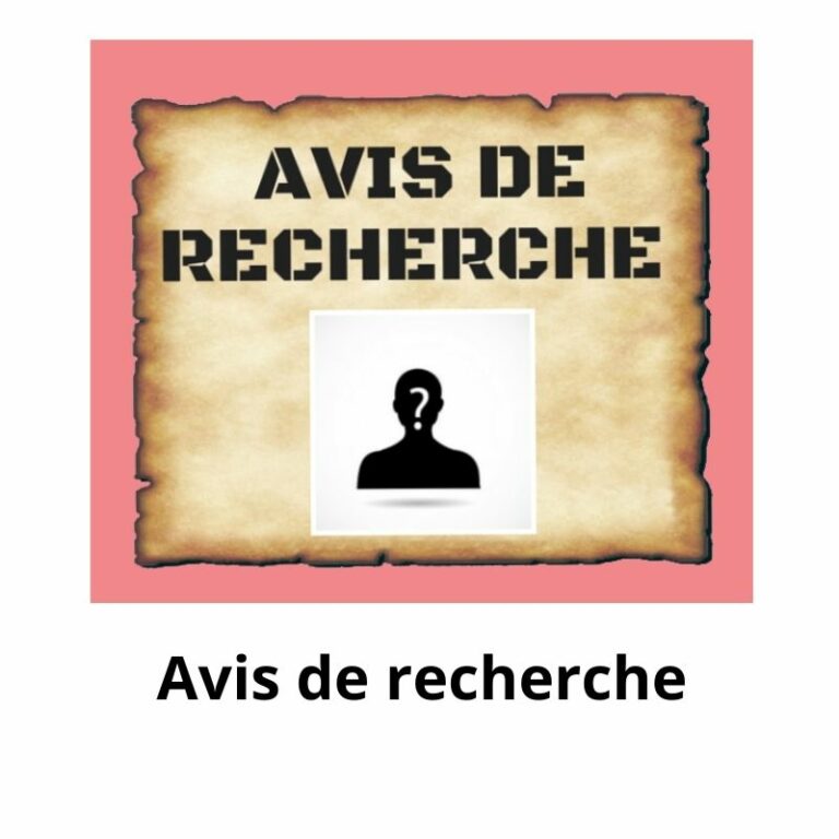 Avis de recherche