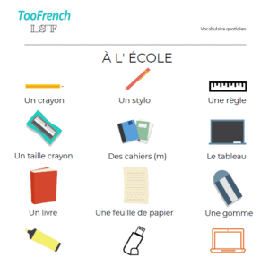 A l&rsquo;école