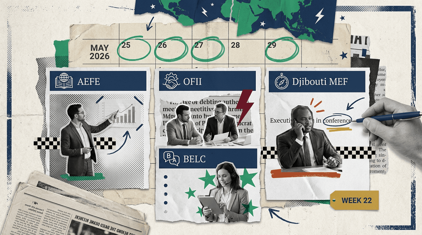 Veille FLE — Semaine du 25 au 29 mai 2026 : crise AEFE, OFII numérique, MEF Djibouti, BELC clos