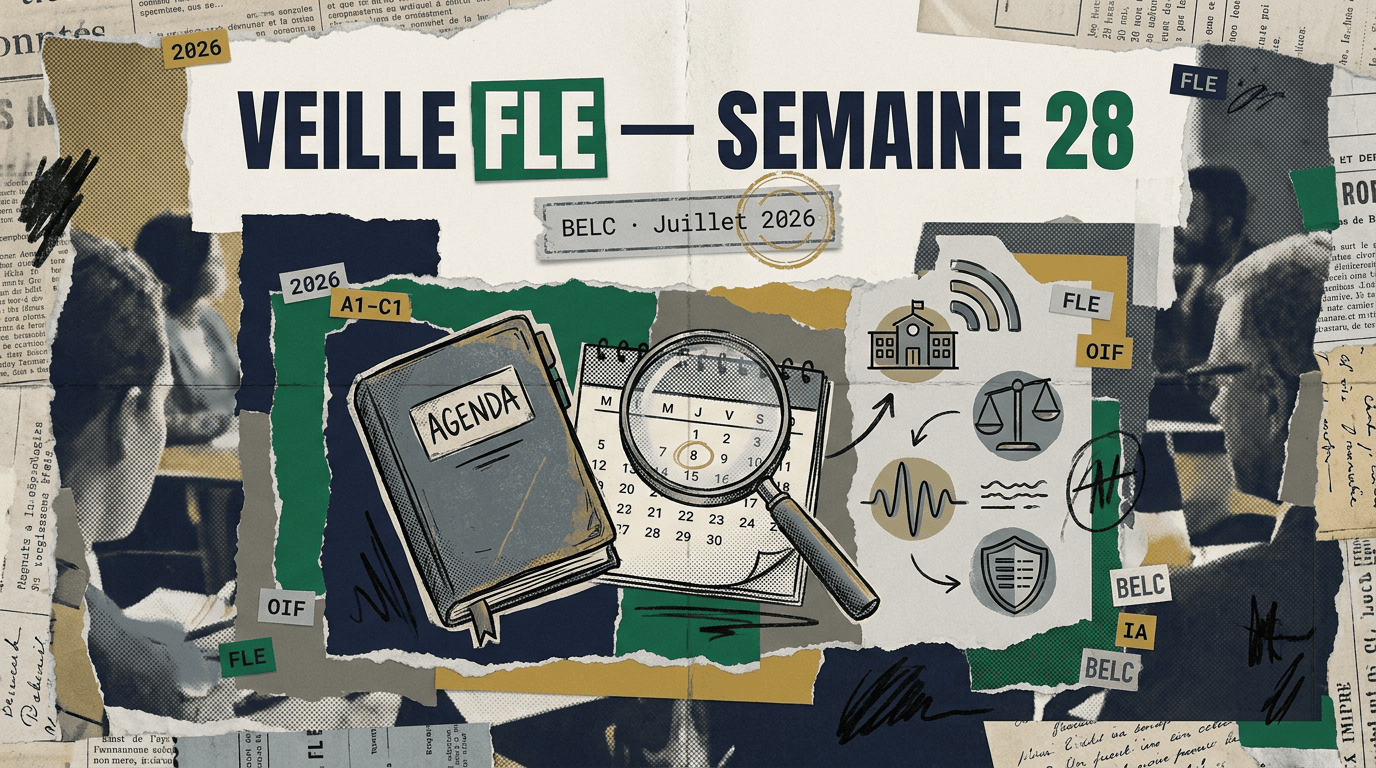 Veille FLE semaine 28 : BELC, mobilité et souveraineté en ligne de mire