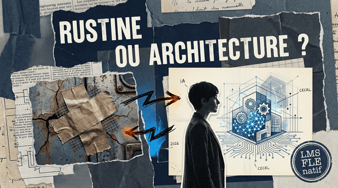 IA générative dans le LMS FLE : rustine ou architecture ?