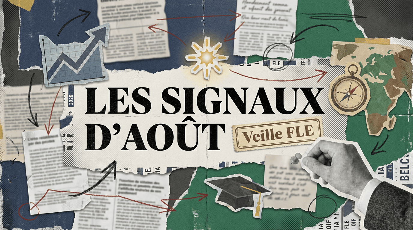 Veille FLE : marché, IA et Afrique, les signaux d'août 2026