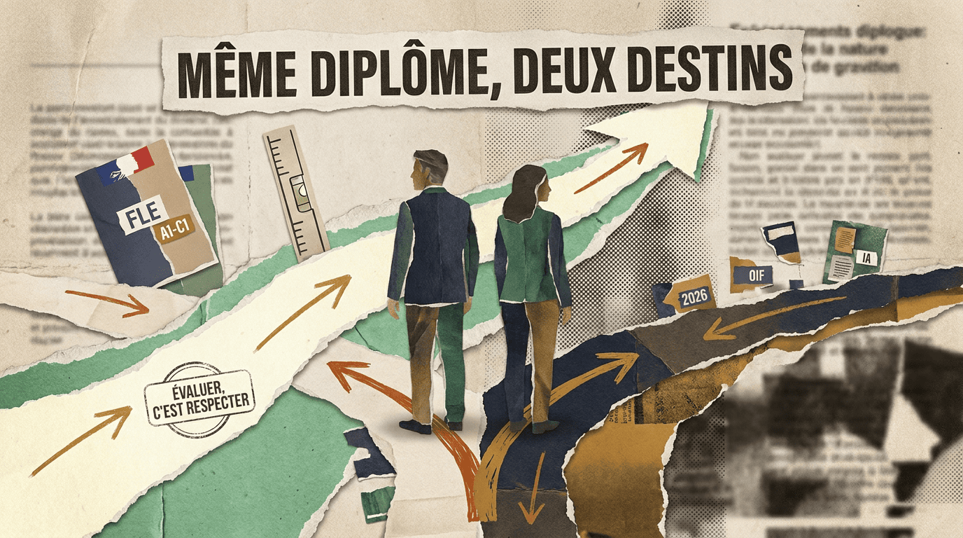 Deux étudiants, un même diplôme, deux destins
