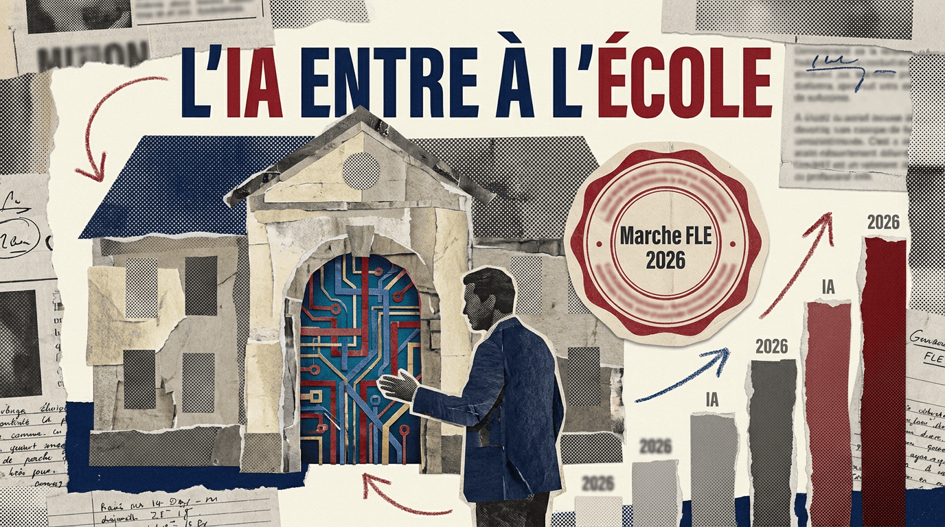 IA à l'école : ce que le plan France 2030 dit au marché FLE