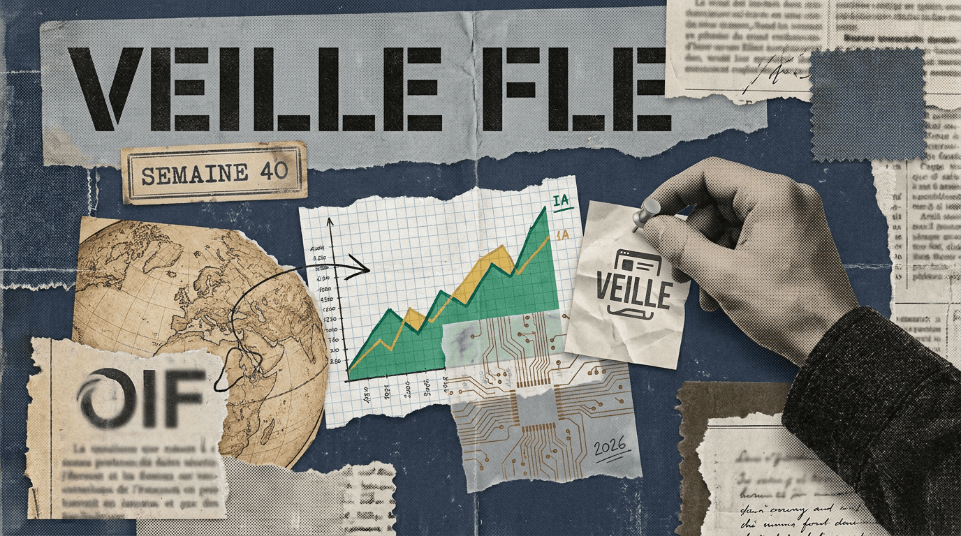 Veille FLE semaine 40 : francophonie économique, IA, SEDIFRALE