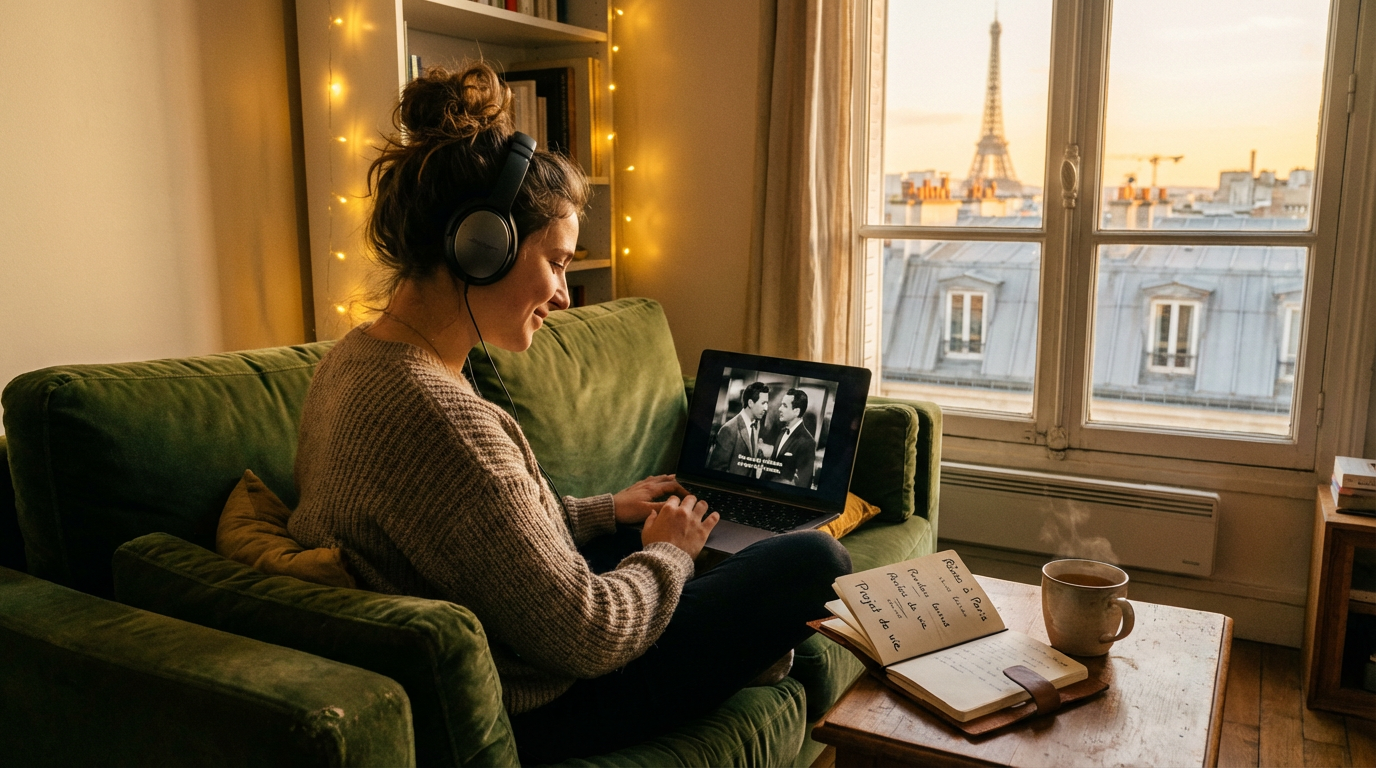 Apprendre le français avec des films : la méthode pour vraiment progresser